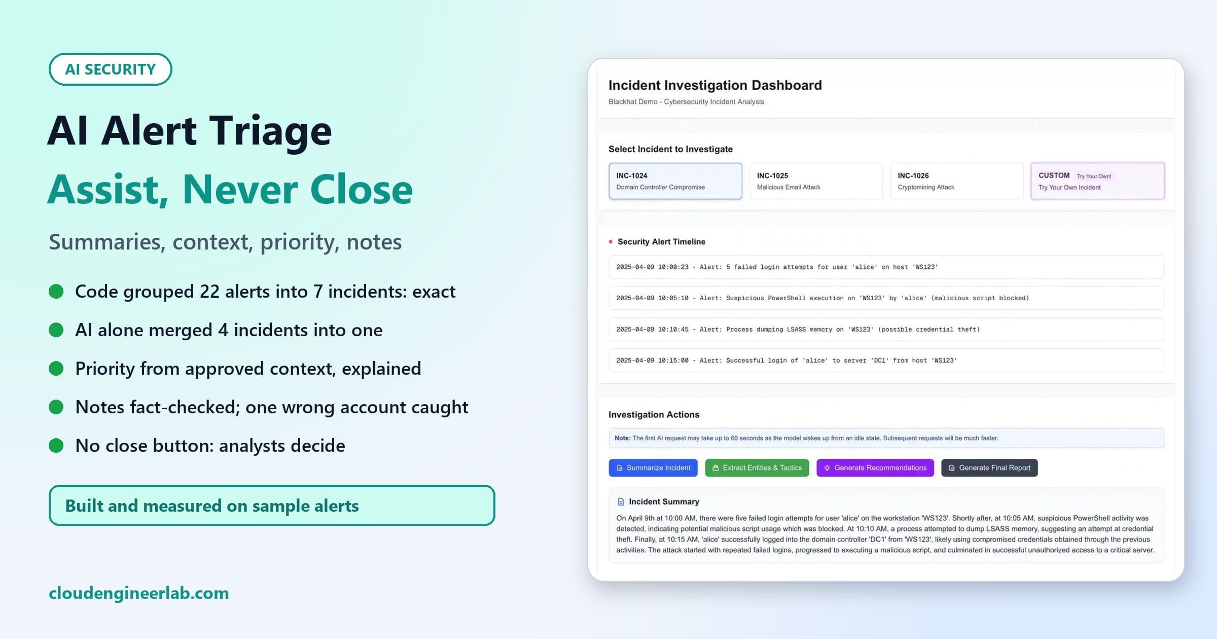 Build an AI Security Alert Triage Assistant