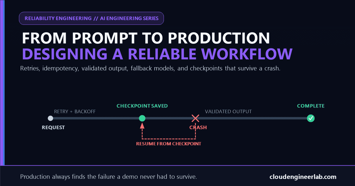 From Prompt to Production: Designing a Reliable AI Workflow