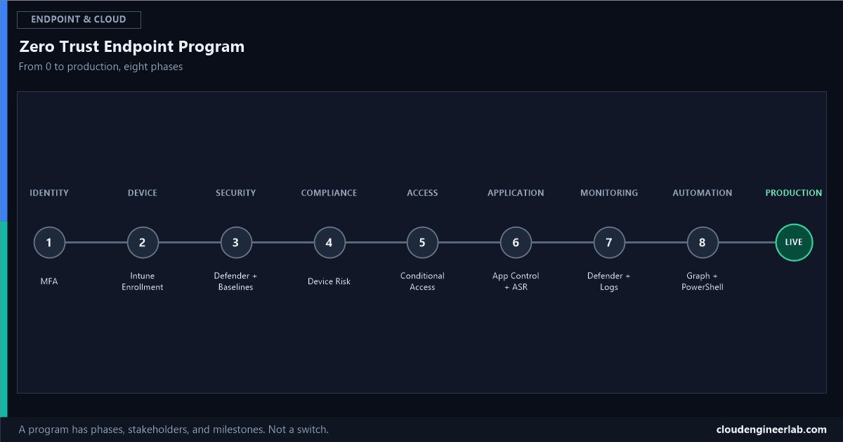 Building a Zero Trust Endpoint Security Program: From 0 to Production
