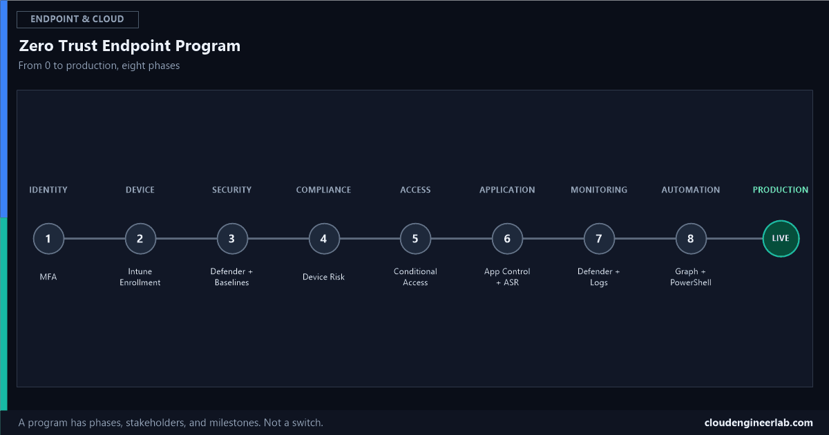 Building a Zero Trust Endpoint Security Program: From 0 to Production
