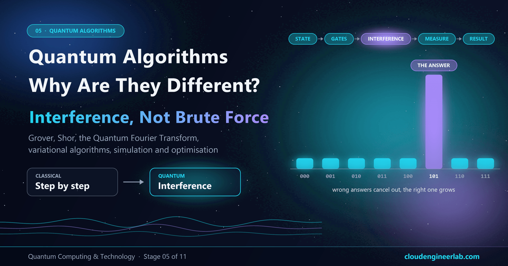 Quantum Algorithms: Why Are They Different?